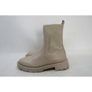 Mango Womens Size 41 EUR Brown Leather Ankle Fashion Boots Bootie